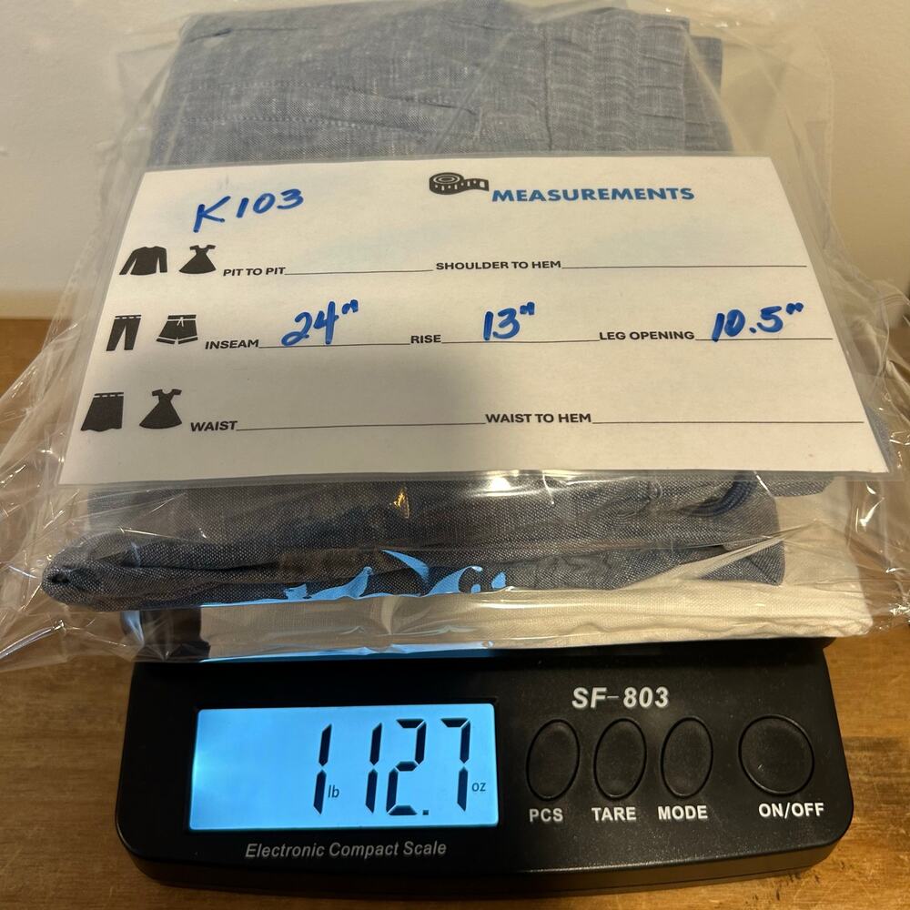 ATHLETA Sz 12 -2 PAIR!- Chambray & White High Rise Retreat Linen Capri Wide Leg - Picture 16 of 16